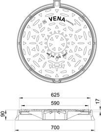 Round cover  VENA
